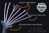 Mil-Spec International Orange Paracord - 100 Feet