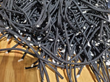 Irregular Black 550 Paracord – Approx. 2,967 One-Foot Cut Sections