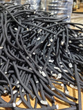 Irregular Black 550 Paracord – Approx. 2,967 One-Foot Cut Sections