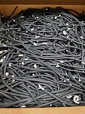 Irregular Black 550 Paracord – Approx. 2,967 One-Foot Cut Sections