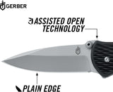 Gerber F.A.S.T. Draw Assisted-Opening Folding Knife – Plain Edge