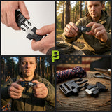 Fire Starter Whistle Buckle Kit