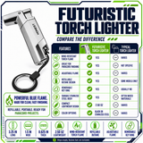 Futuristic Single Flame Torch Lighter