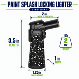 Paint Splash Locking Torch Lighter