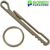 Titanium Pocket Clip & Key Ring Set – Minimalist EDC Design