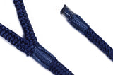 1/4" Navy Fender Line For Boats - Double Braided Nylon 6 Feet Marine Rope - 2 Pack