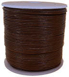 Light Brown 1mm Leather Round Cord