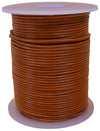 Orange 1mm Leather Round Cord