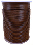 Light Brown 2mm Leather Round Cord