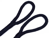 3/8" Black Fender Line For Boats - Double Braided Nylon 6 Feet Marine Rope - 2 Pack