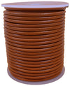 Orange 3mm Leather Round Cord