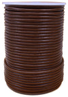 Light Brown 3mm Leather Round Cord