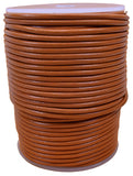 Orange 3mm Leather Round Cord