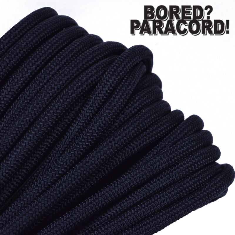 Black - 550 Paracord Rope 100% Nylon 7 Strand Parachute Cord 10 25 50 100 Ft