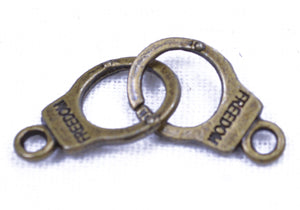 Bronze Handcuff Charm