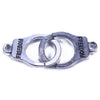Large Silver Handcuff Charm