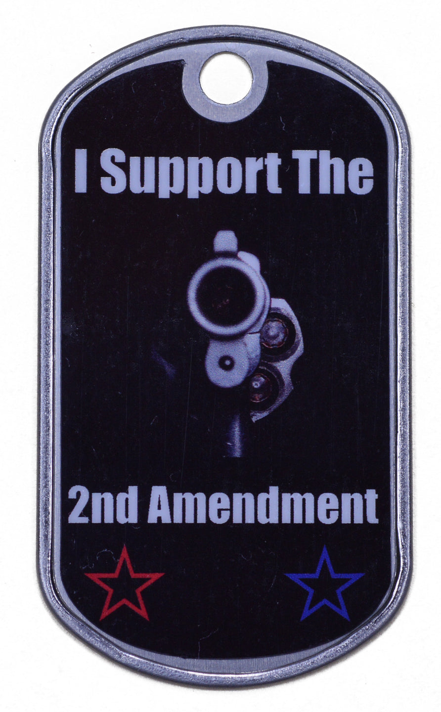 I Support The 2nd Amendment Dog Tag – BoredParacord.com