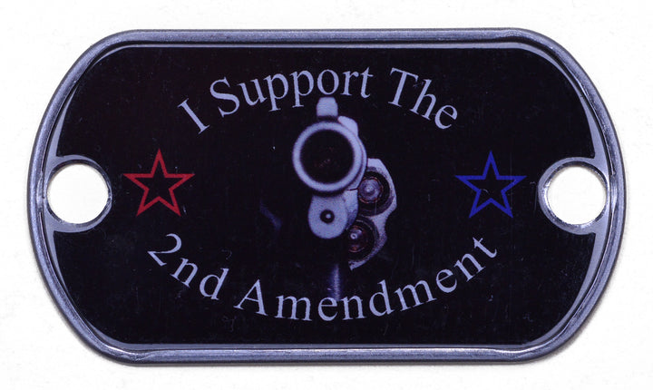 I Support The 2nd Amendment Dog Tag – BoredParacord.com