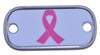 Breast Cancer Awareness Ribbon Dog Tag