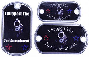 I Support The 2nd Amendment Dog Tag