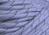 Reflective Tracer White Paracord - 50 Feet