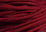 Reflective Tracer Red Paracord - 50 Feet